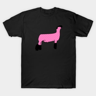 Pink Hearts Market Wether Lamb Silhouette 2 - NOT FOR RESALE WITHOUT PERMISSION T-Shirt